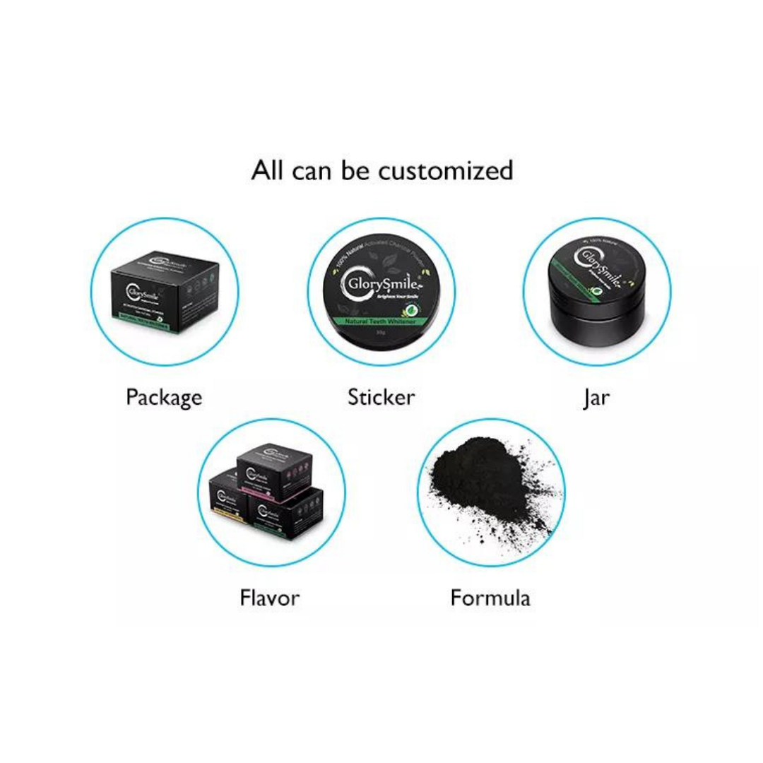 Personalised Logo Activated Charcoal Powder (MOQ 500)