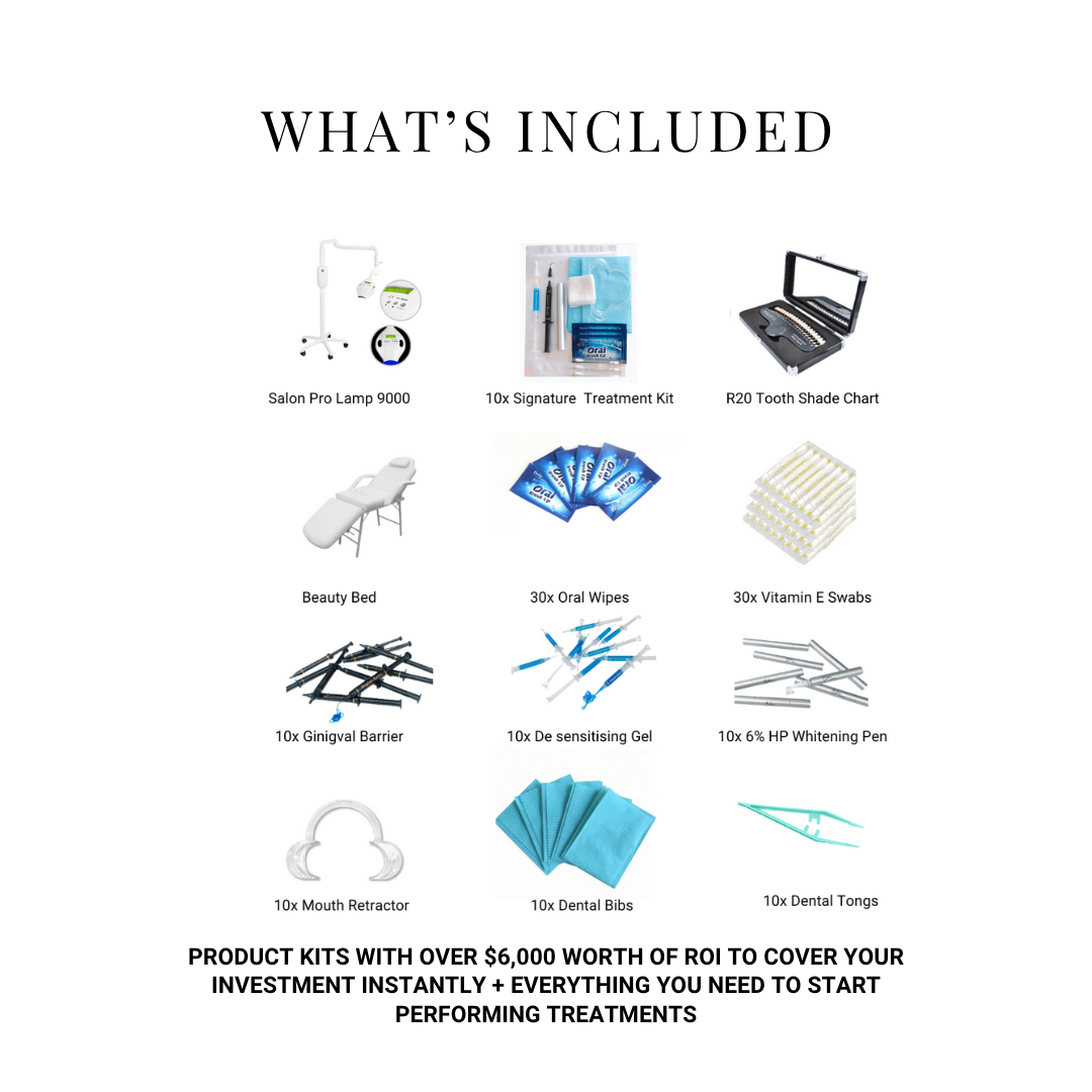 Teeth Whitening &amp; Tooth Gem Online Training + Business Kits