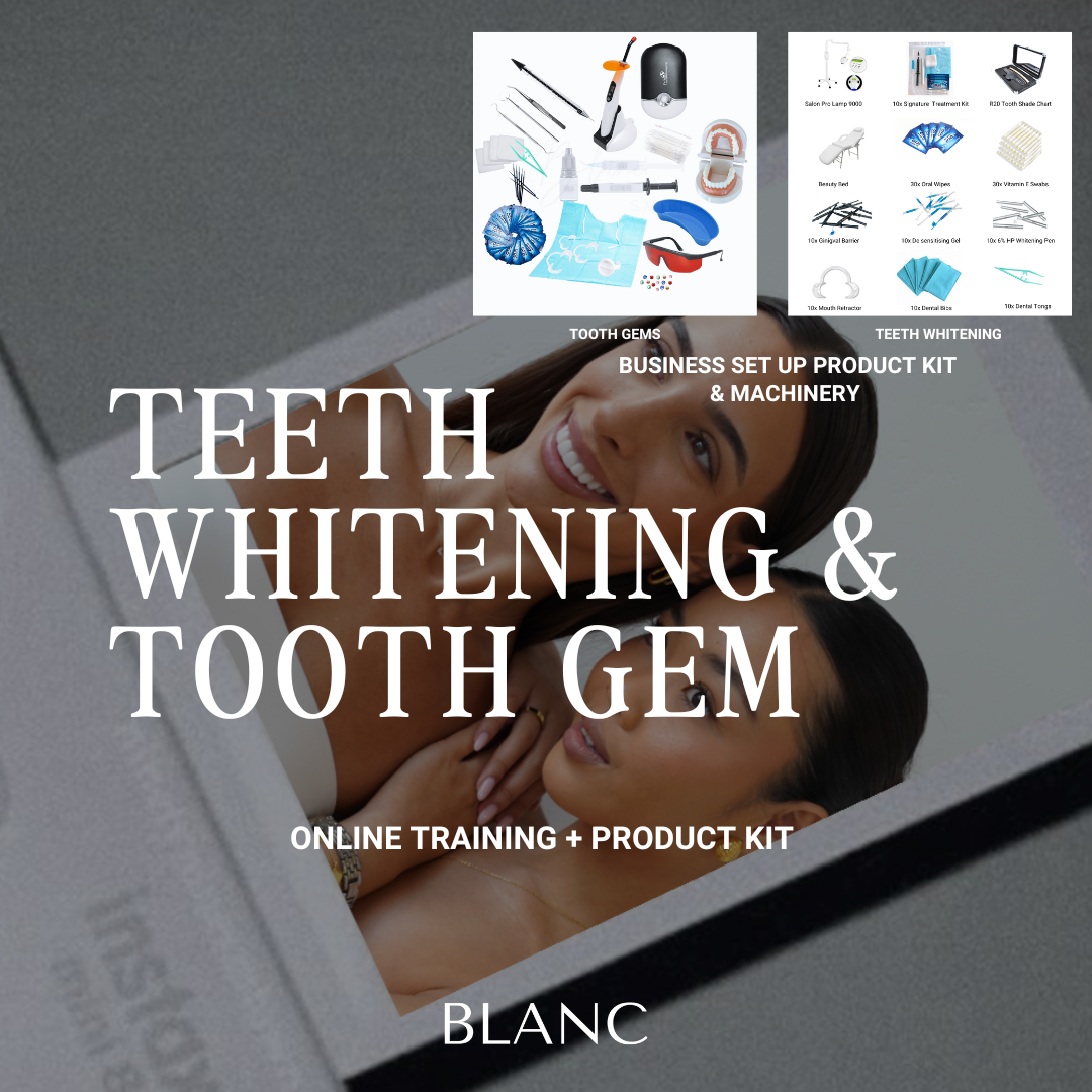 Teeth Whitening &amp; Tooth Gem Online Training + Business Kits