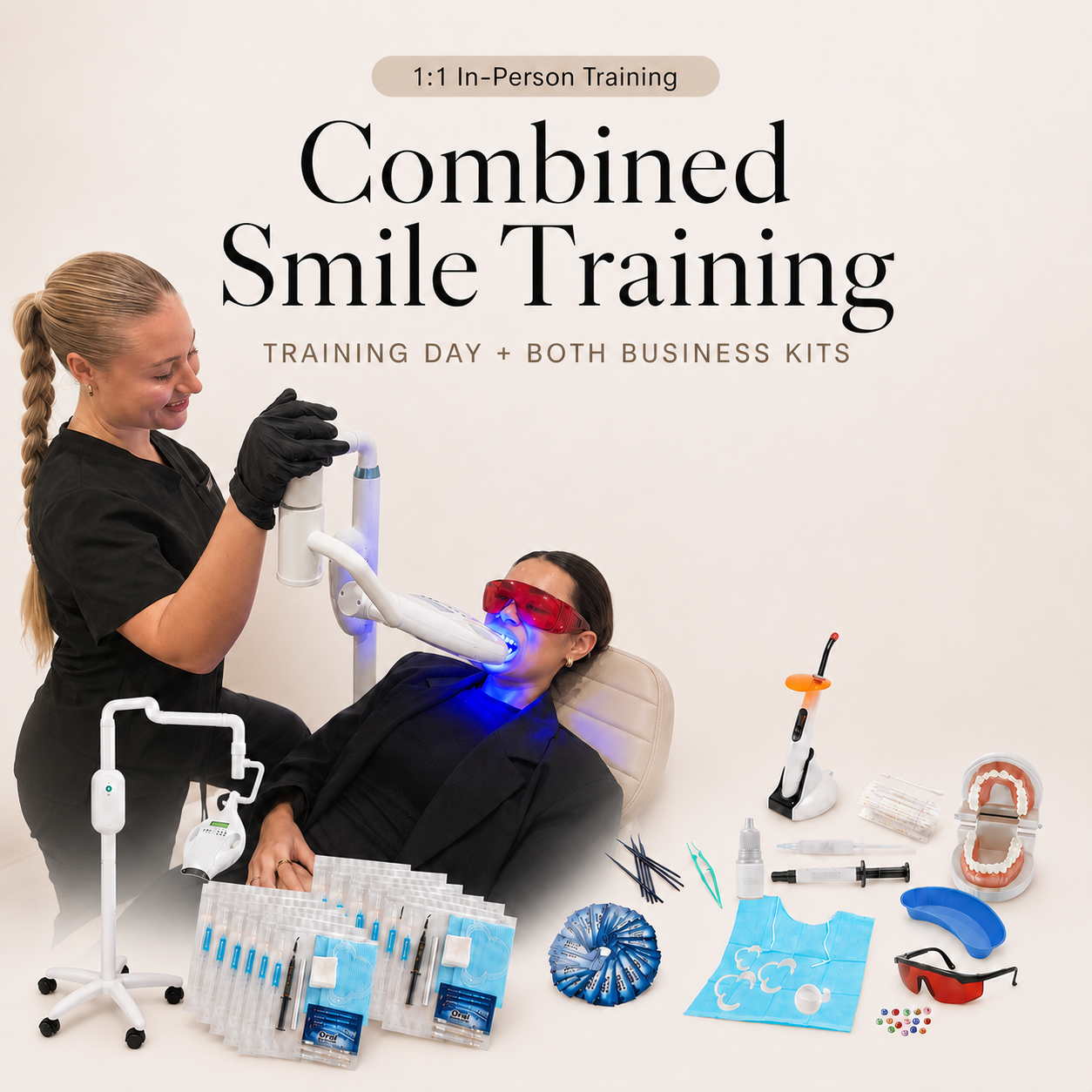 1:1 In-Person Combined Smile Training Day + Both Business Kits